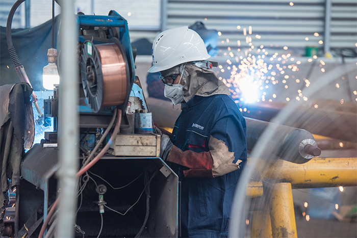 聊城网架焊接车间